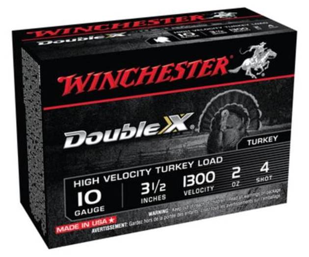 Winchester Supreme Double X Turkey 10 Ga, 3.5", 2oz, 4 Shot, 10rd/Box