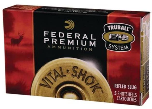 Federal Vital-Shok 12 Ga, 2.75", 1350 FPS, 1oz, TruBall Slug Deep Penetrating 5rd/Box