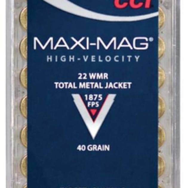 CCI Select 22 Win Mag Total Metal Jacket 40gr, 50rd Box