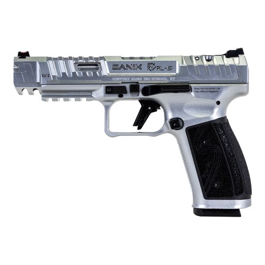 Canik SFx Rival-S 9mm Pistol 5" 18rd w/ Optic, Chrome - HG7607C-N