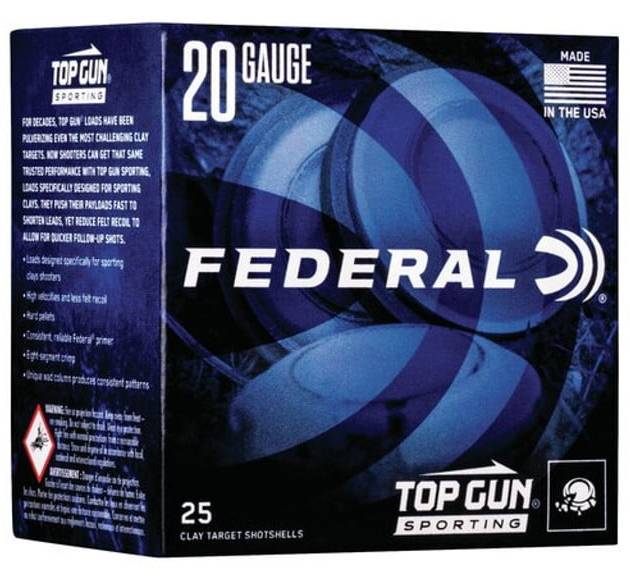 Federal Top Gun Sporting 28 Ga, 2.75", 3/4oz, 9 Shot, 25rd/Box