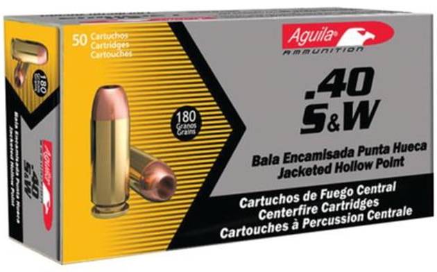 Aguila .40 S&W 180gr, FMJ, 50rd Box