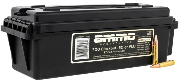 Ammo Inc Signature .300 Blackout, 150gr, FMJ, 200rd