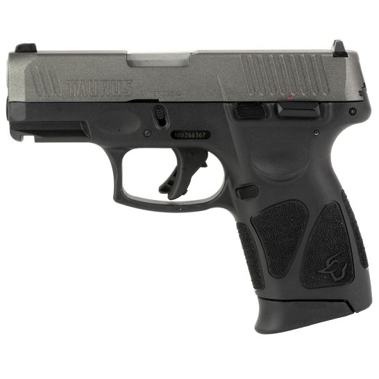 Taurus G3C 9mm Pistol, 3.2" Barrel, Adjustable Sights, Black, Tungsten