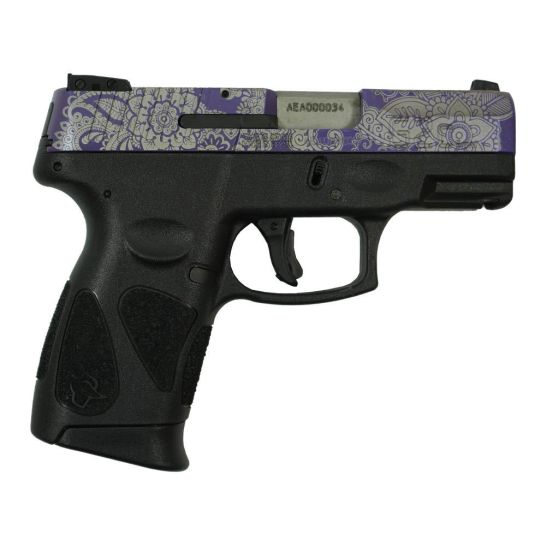 Taurus G2C Purple Paisley 9mm 3.20" 12rds, Black